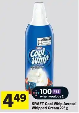 IGA Kraft cool whip aerosol whipped cream offer