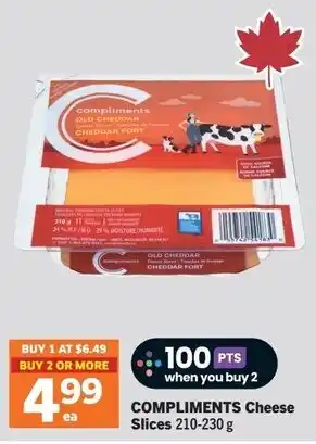 IGA Compliments Cheese Slices offer