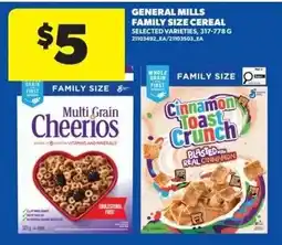 Dominion General Mills family size cereal selected varieties offer