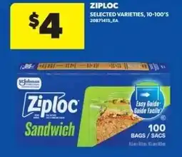 Dominion Ziploc sandwich bags offer
