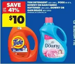 Dominion Tide detergent or Downy or Gain fabric softener offer
