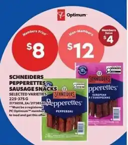 Dominion Schneiders pepperettes sausage snacks offer
