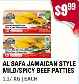 Atiya's Fresh Farm Al Safa jamaican style mild/spicy beef patties offer