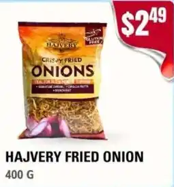 Atiya's Fresh Farm Hajvery fried onion offer