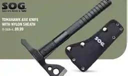Canadian Tire Sog tomahawk axe knife offer