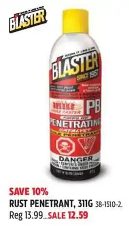 Canadian Tire Blaster rust penetrant offer