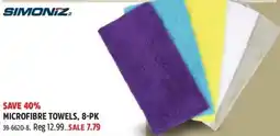 Canadian Tire Simoniz microfibre towels offer