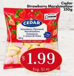 Noor Food Market Cedar strawberry flavoured marshmallows offer