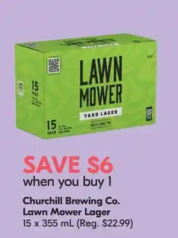Sobeys Liquor Churchill Brewing Co. Lawn Mower Lager offer