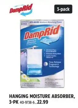 Canadian Tire DampRid hanging moisture absorber offer