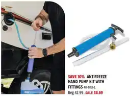 Canadian Tire Antifreeze hand pump kit with fittings offer