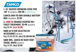 Canadian Tire Camco heated drinking hose for -40° c offer