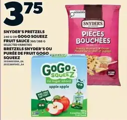 Independent Grocer Snyder's pretzels offer