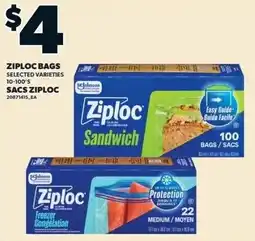 Independent Grocer Ziploc sandwich bags offer
