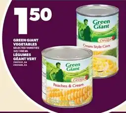 Independent Grocer Green Giant vegetables selected varieties offer