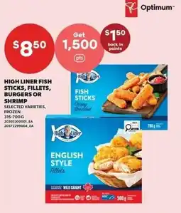 Independent Grocer High Liner fish sticks, fillets, burgers or shrimp offer