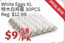 Ranch Fresh Supermarket White Eggs XL offer