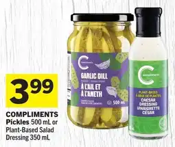 IGA Compliments Pickles or Plant-Based Salad Dressing offer
