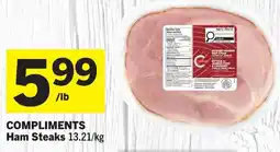 IGA Compliments Ham Steaks offer
