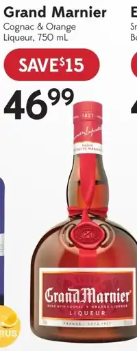 Sobeys Liquor Grand Marnier Cognac & Orange Liqueur offer