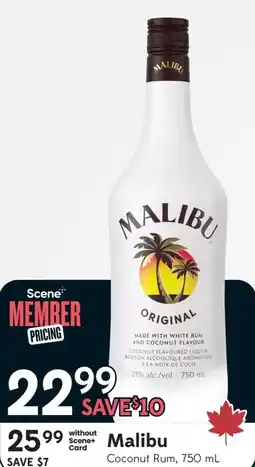 Sobeys Liquor Malibu Coconut Rum offer