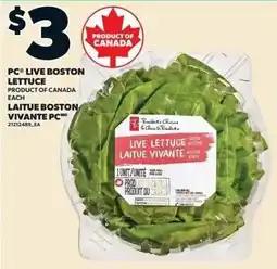 Independent Grocer Live Boston Lettuce offer