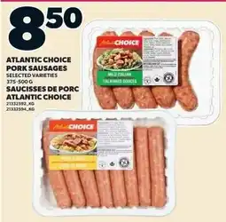 Independent Grocer Atlantic Choice pork sausages offer