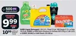 IGA Gain liquid detergent offer