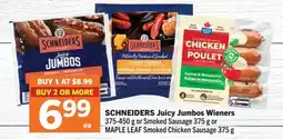 IGA Schneiders juicy jumbos wieners offer