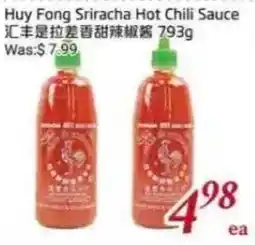 Tone Tai Supermarket Huy Fong Sriracha Hot Chili Sauce offer
