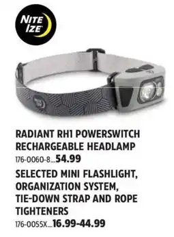 Canadian Tire Nite Ize Radiant Rh1 Powerswitch Rechargeable Headlamp offer