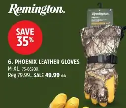 Canadian Tire Remington phoenix leather gloves offer