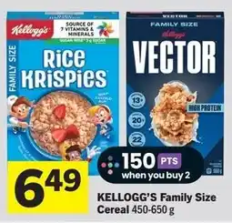 IGA Kellogg's Family Size Cereal offer