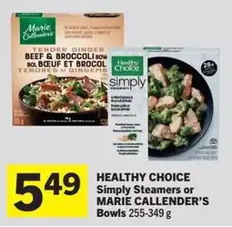 IGA Healthy Choice Simply Steamers or Marie Callender's Bowls offer