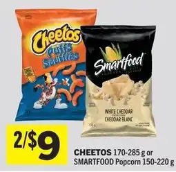 IGA Cheetos puffs sopifies or Smartfood popcorn offer