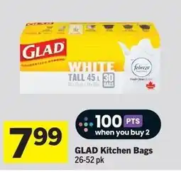 IGA Glad kitchen bags offer