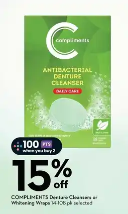 Sobeys Compliments Denture Cleansers offer