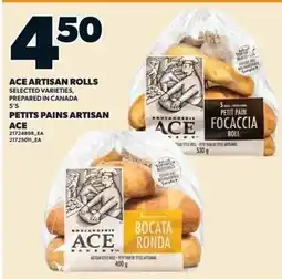 Independent Grocer Ace artisan rolls offer
