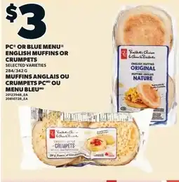Independent Grocer Patisserie Chaine English Muffins or Crumpets offer