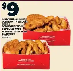 Independent Grocer Individual Chicken Combo with Wedges offer