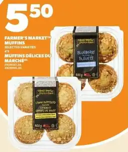 Independent Grocer Farmer's Market muffins offer