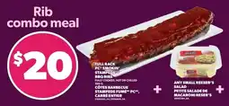 Independent Grocer Rib combo meal offer