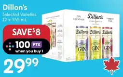 Sobeys Liquor Dillon's gin cocktails offer