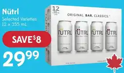 Sobeys Liquor Nütrl selected varieties offer