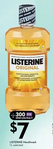 Sobeys Listerine mouthwash offer