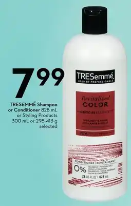 Sobeys Tresemme shampoo or conditioner or styling products offer