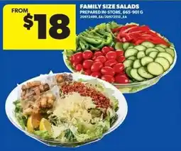 Dominion Family size salads offer
