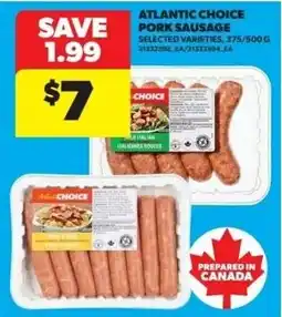 Dominion Atlantic Choice pork sausage offer