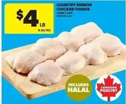 Dominion Country ribbon chicken thighs offer
