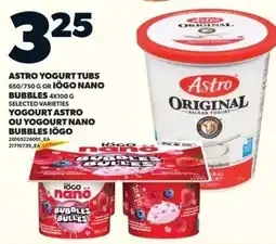 Independent Grocer Astro yogurt tubs offer